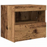 Szafka Nocna z szufladą 2 pcs Stare drewno 50 x 40 x 45 cm