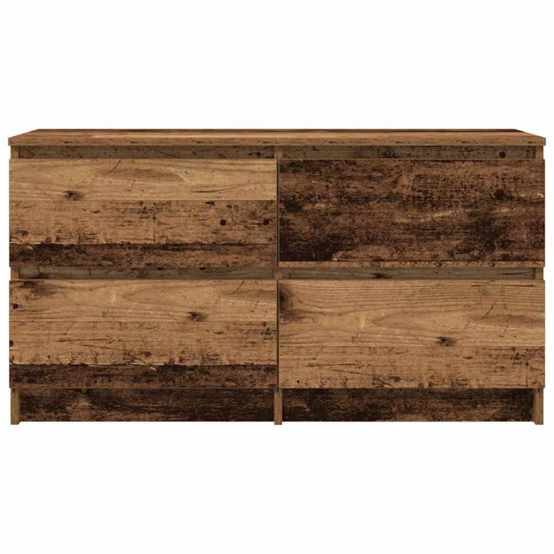 Szafka RTV Stare drewno 100x35x54 cm Drewno klejone