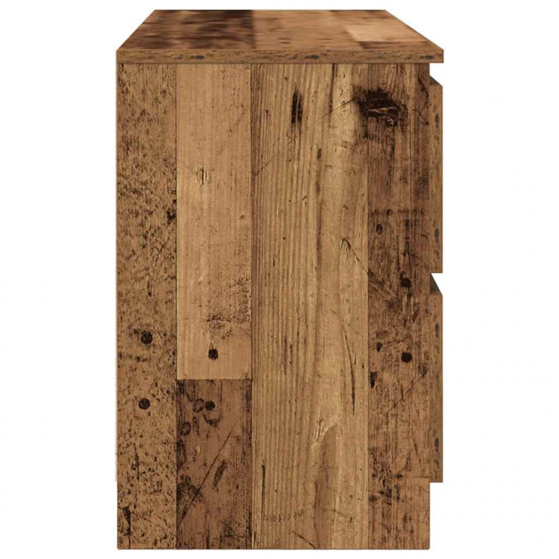 Szafka RTV Stare drewno 100x35x54 cm Drewno klejone