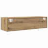 Szafki RTV 2 szt. Dąb Artisan 100x31x25,5 cm Drewno klejone