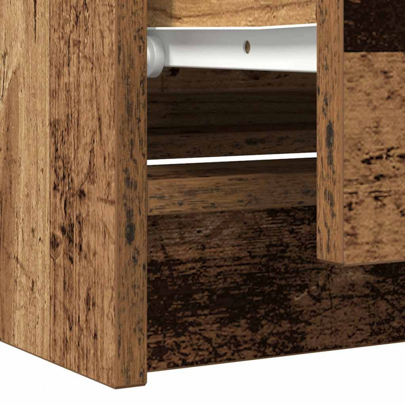 Szafka RTV Stare drewno 100x35x54 cm Drewno klejone