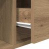Szafki RTV 2 szt. Dąb Artisan 100x31x25,5 cm Drewno klejone