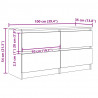 Szafka RTV Stare drewno 100x35x54 cm Drewno klejone