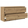 Szafka RTV Artisan Oak 100x35x54 cm Drewno klejone