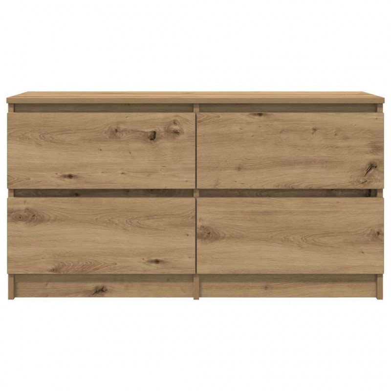 Szafka RTV Artisan Oak 100x35x54 cm Drewno klejone