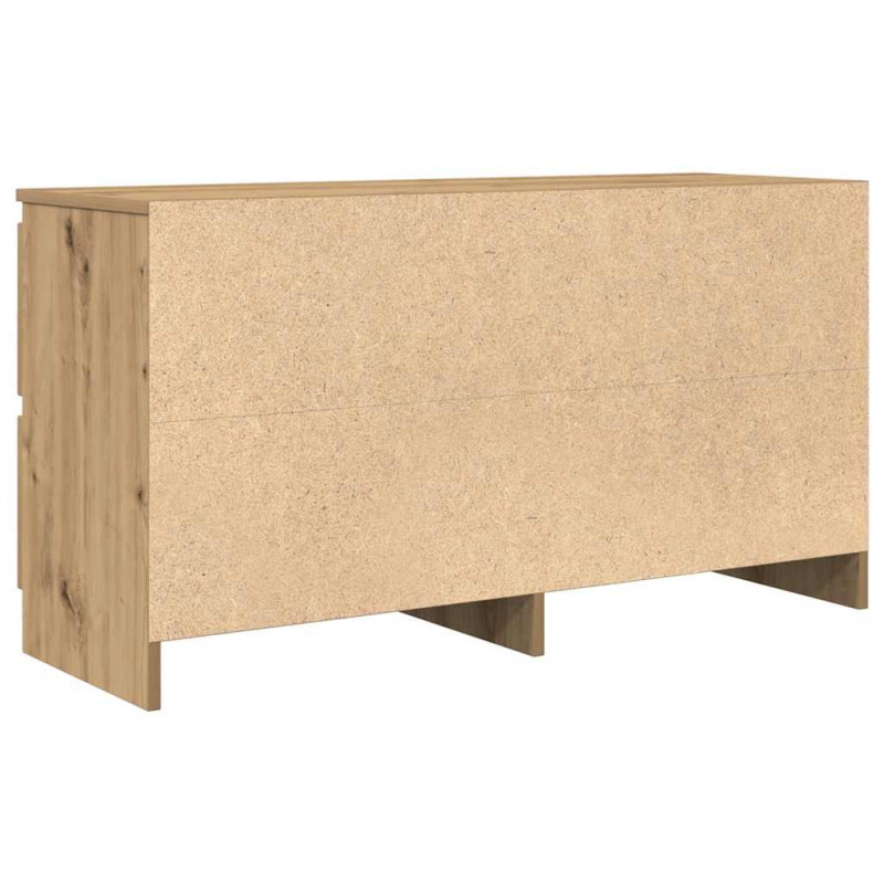 Szafka RTV Artisan Oak 100x35x54 cm Drewno klejone