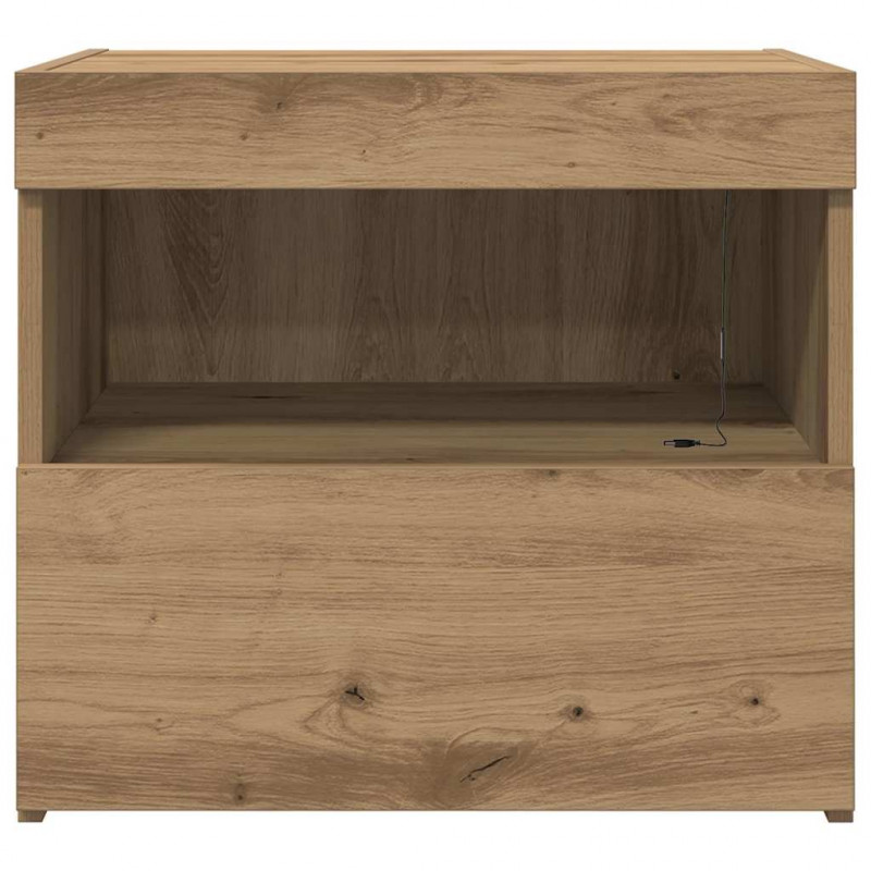 Szafka Nocna z szufladą 2 pcs Dąb rzemieślniczy 50 x 40 x 45 cm