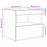 Szafka Nocna z szufladą 2 pcs Dąb rzemieślniczy 50 x 40 x 45 cm