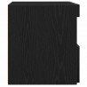 Szafka Nocna Czarny Dąb 50 x 40 x 45 cm Materiał drewnopochodny