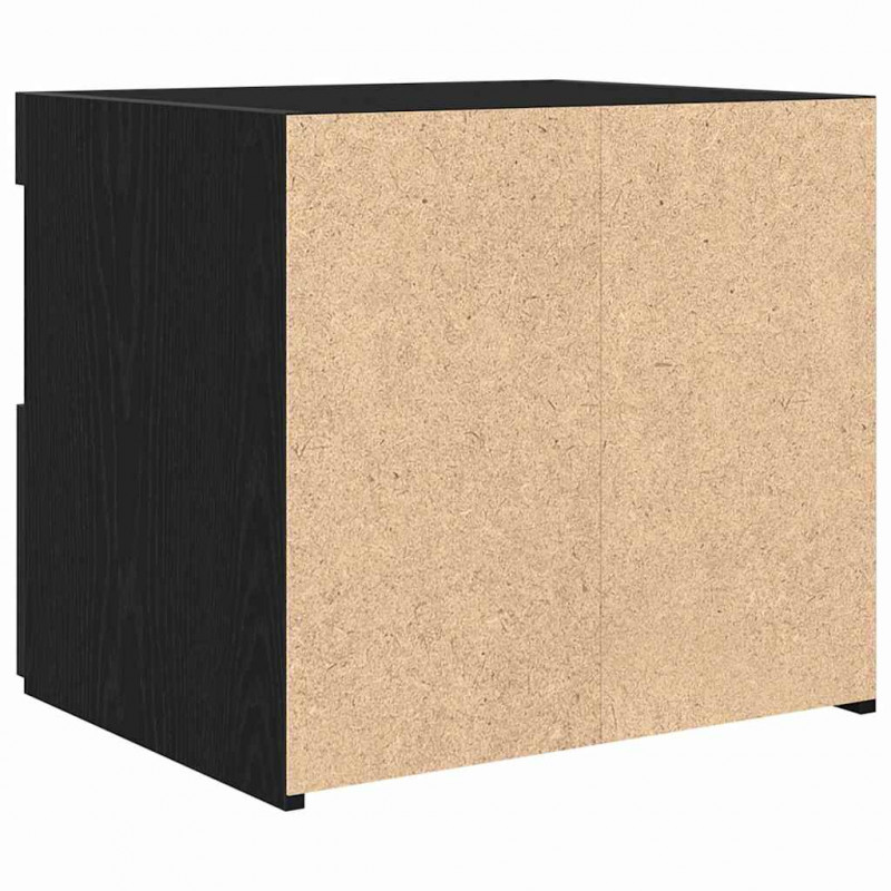 Szafka Nocna Czarny Dąb 50 x 40 x 45 cm Materiał drewnopochodny