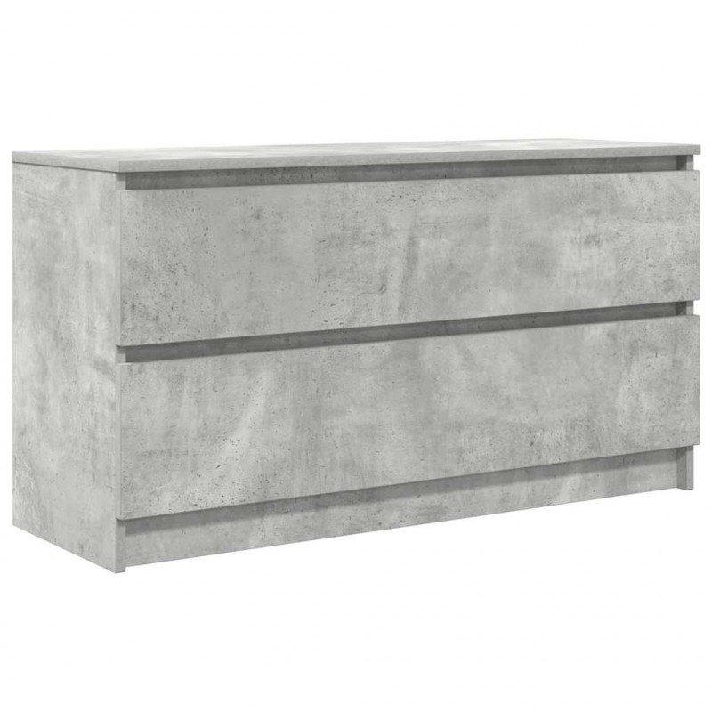 Szafka RTV Beton Szary 100x35x54 cm Drewno klejone