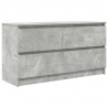 Szafka RTV Beton Szary 100x35x54 cm Drewno klejone