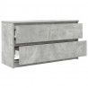 Szafka RTV Beton Szary 100x35x54 cm Drewno klejone