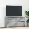 Szafka RTV Szara Sonoma 100x35x54 cm Drewno klejone