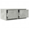 Szafka RTV Beton Szary 60x31x25,5 cm Drewno klejone