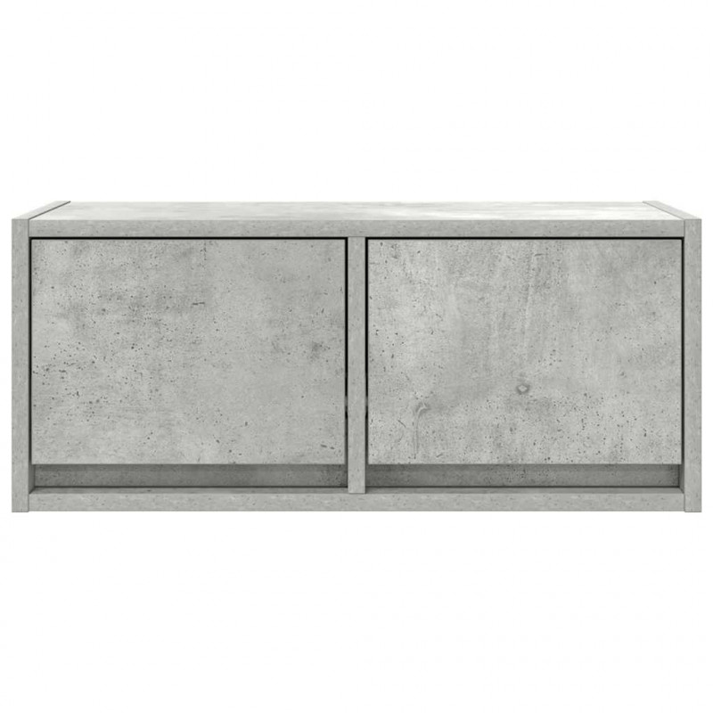 Szafka RTV Beton Szary 60x31x25,5 cm Drewno klejone