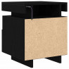 Szafka Nocna z szufladą 2 pcs Czarny Dąb 40 x 39 x 48,5 cm