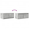 Szafka RTV Beton Szary 60x31x25,5 cm Drewno klejone