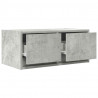 Szafki RTV 2 szt. Beton Szary 60x31x25,5 cm Drewno klejone