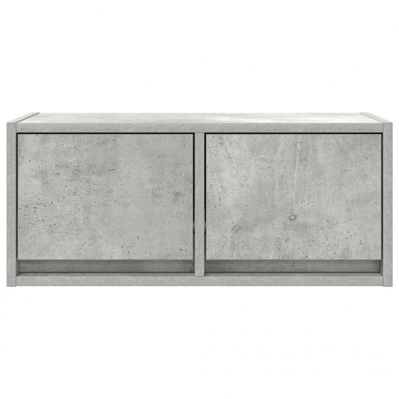 Szafki RTV 2 szt. Beton Szary 60x31x25,5 cm Drewno klejone