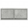 Szafki RTV 2 szt. Beton Szary 60x31x25,5 cm Drewno klejone