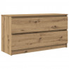 Szafka RTV Artisan Oak 100x35x54 cm Drewno klejone