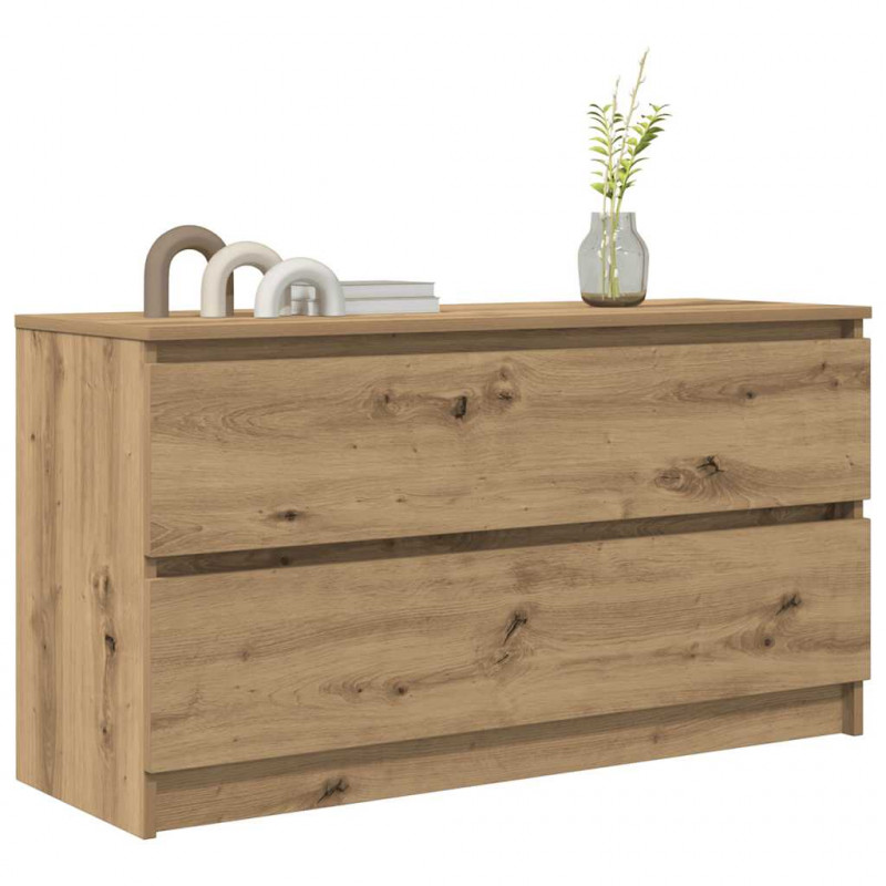 Szafka RTV Artisan Oak 100x35x54 cm Drewno klejone