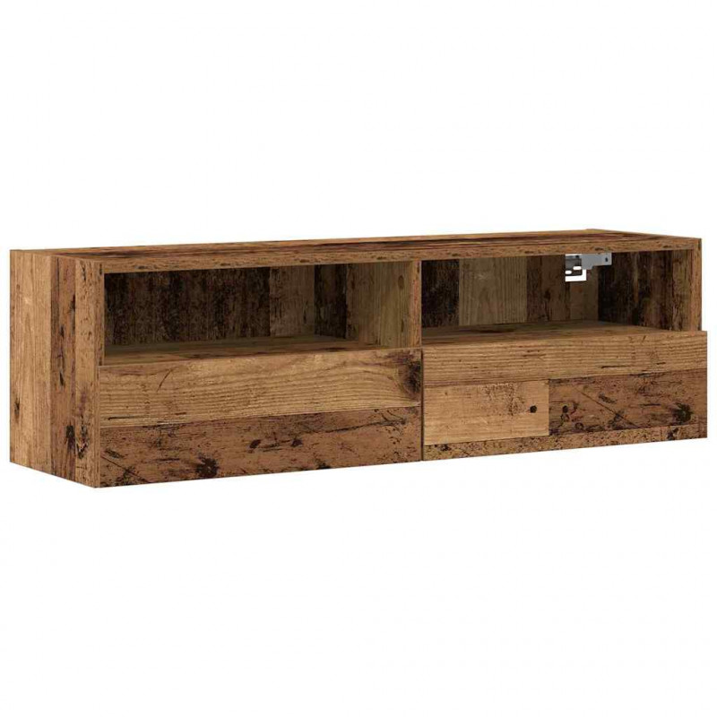 Szafka pod telewizor 2 pcs Stare drewno 100 x 30 x 30 cm