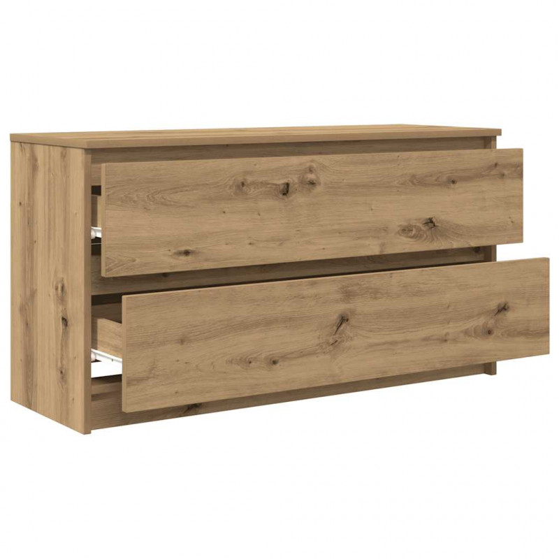 Szafka RTV Artisan Oak 100x35x54 cm Drewno klejone