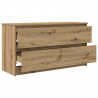 Szafka RTV Artisan Oak 100x35x54 cm Drewno klejone