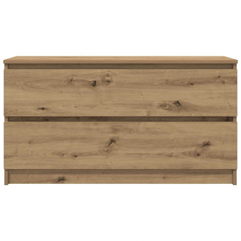 Szafka RTV Artisan Oak 100x35x54 cm Drewno klejone