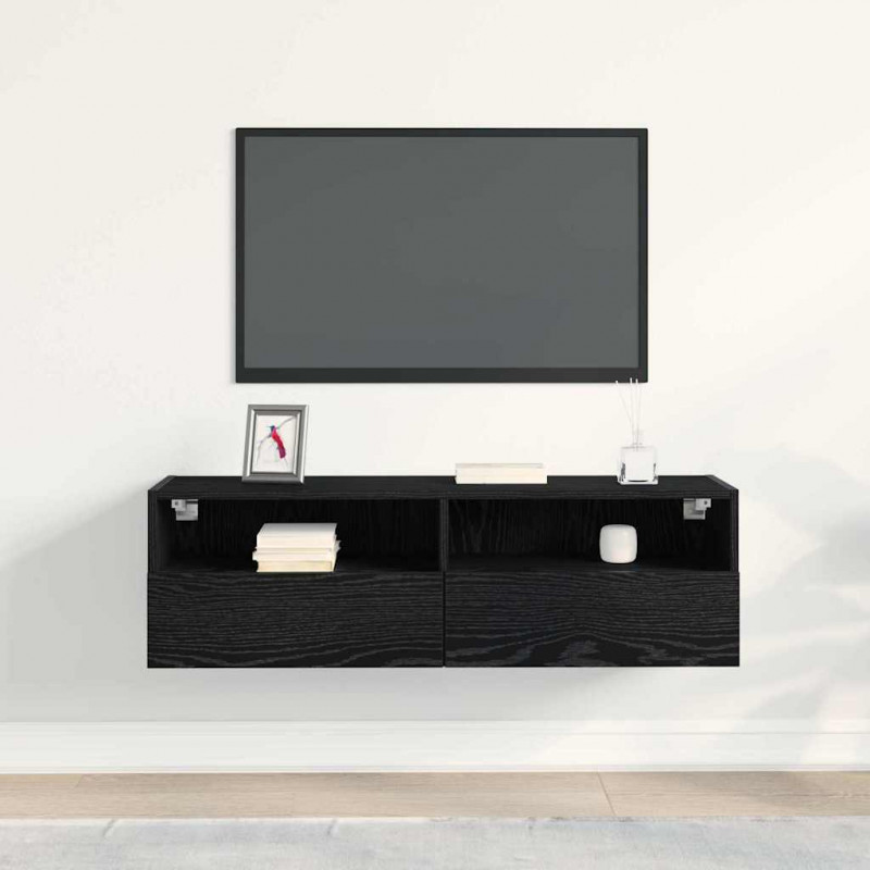 Szafka pod telewizor Czarny Dąb 100 x 30 x 30 cm