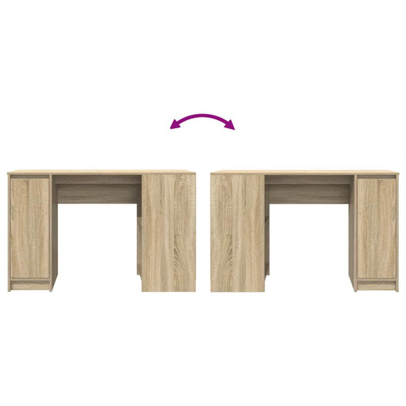 Biurko Sonoma Oak 120x42x76 cm Drewno klejone