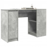 Biurko Beton Szary 120x42x76 cm Drewno klejone