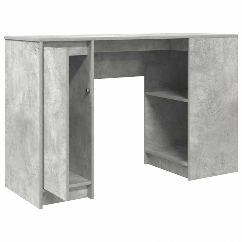 Biurko Beton Szary 120x42x76 cm Drewno klejone