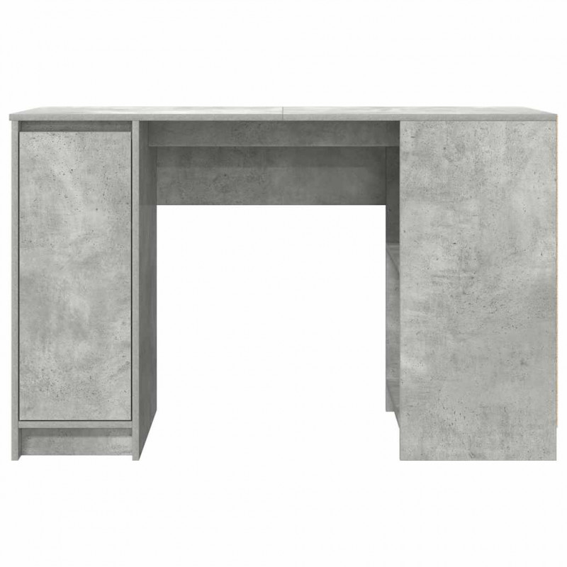 Biurko Beton Szary 120x42x76 cm Drewno klejone