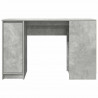 Biurko Beton Szary 120x42x76 cm Drewno klejone