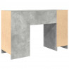Biurko Beton Szary 120x42x76 cm Drewno klejone