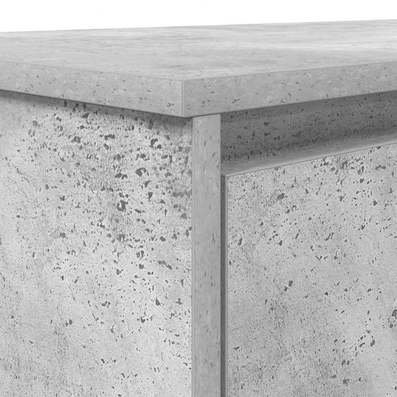Biurko Beton Szary 120x42x76 cm Drewno klejone