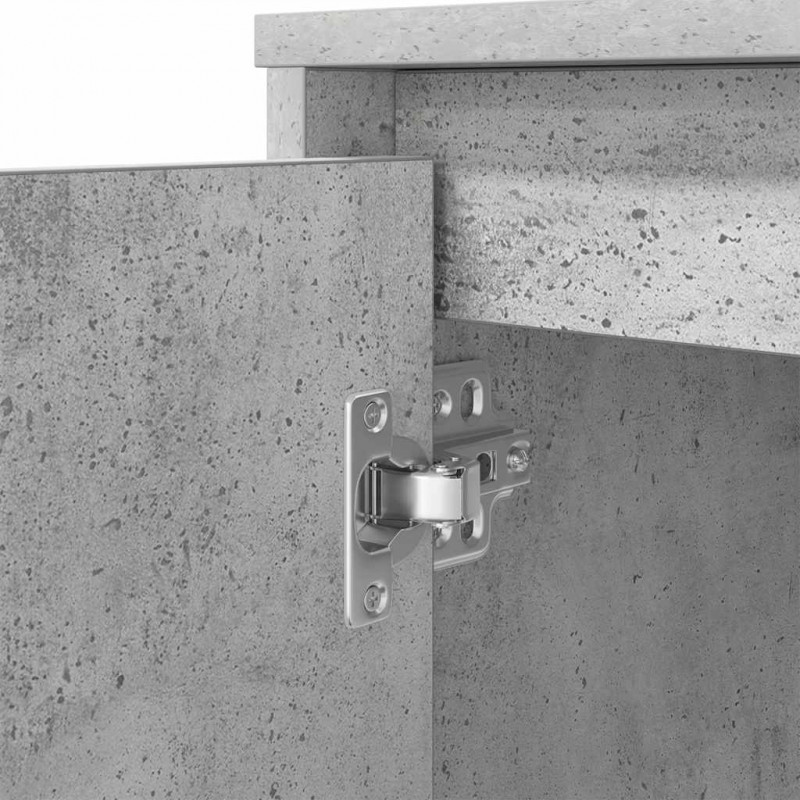Biurko Beton Szary 120x42x76 cm Drewno klejone
