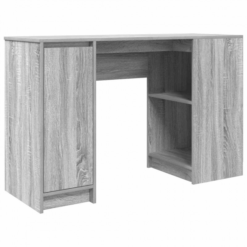 Biurko Sonoma Szare 120x42x76 cm Drewno klejone