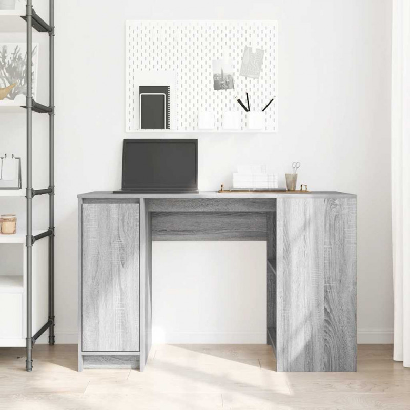 Biurko Sonoma Szare 120x42x76 cm Drewno klejone