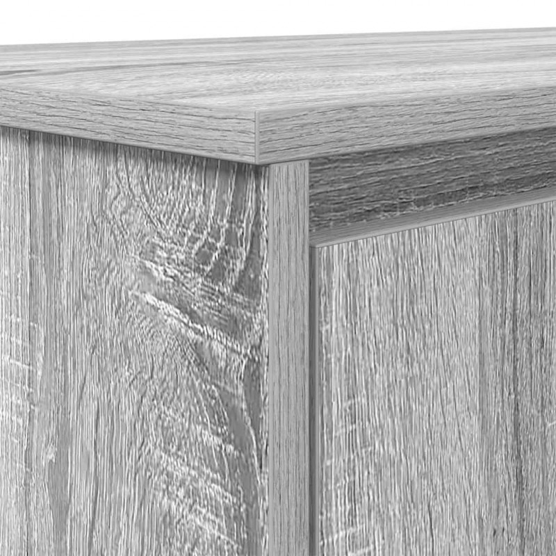 Biurko Sonoma Szare 120x42x76 cm Drewno klejone