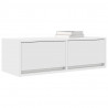 Szafka RTV Biała 80x31x25,5 cm Drewno klejone