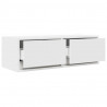 Szafka RTV Biała 80x31x25,5 cm Drewno klejone