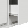Szafka RTV Biała 80x31x25,5 cm Drewno klejone