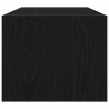 Szafka RTV Czarny Dąb 80x31x25,5 cm Drewno klejone