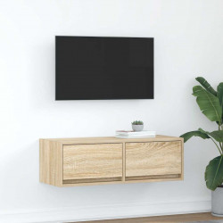 Szafka RTV Sonoma Oak 80x31x25,5 cm Drewno klejone