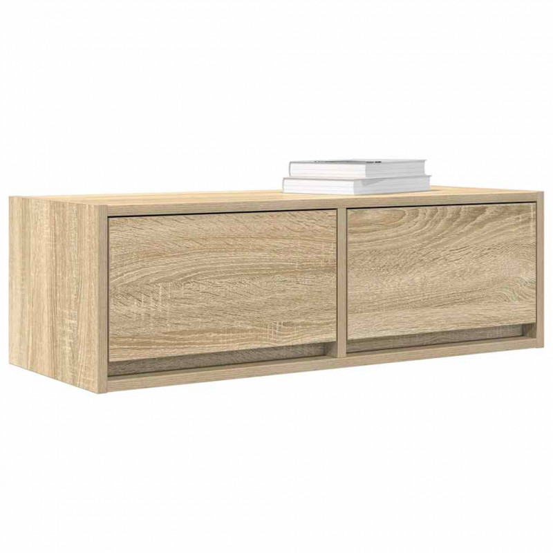 Szafka RTV Sonoma Oak 80x31x25,5 cm Drewno klejone