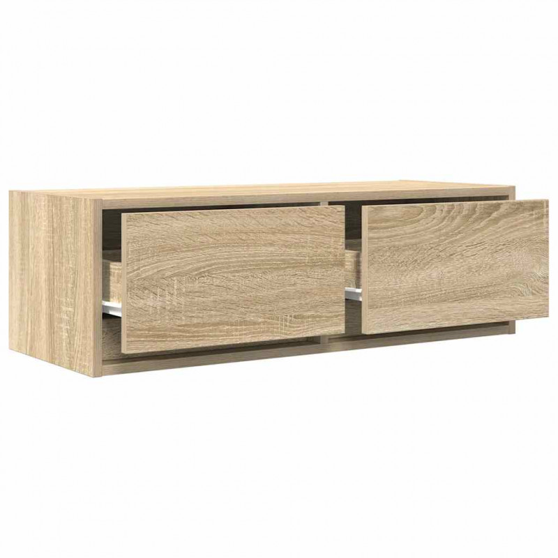 Szafka RTV Sonoma Oak 80x31x25,5 cm Drewno klejone
